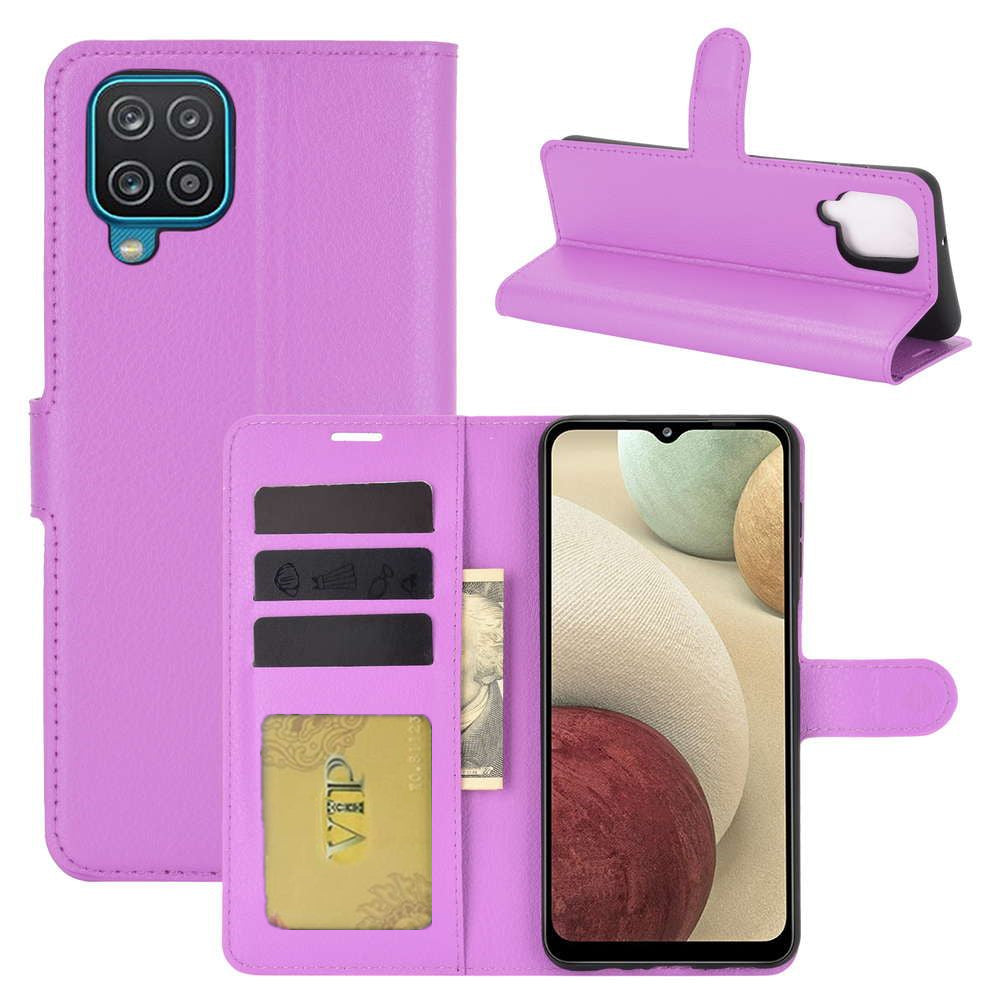 Étui portefeuille Folio en cuir pour Samsung Galaxy A12 / M12 / F12 Étui portefeuille Folio en cuir pour Samsung Galaxy A12 / M12 / F12